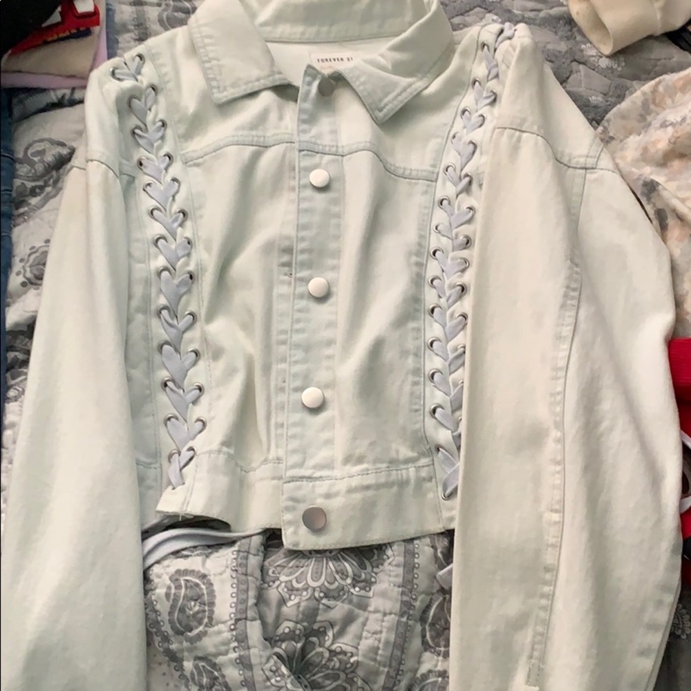 baby blue jean jacket